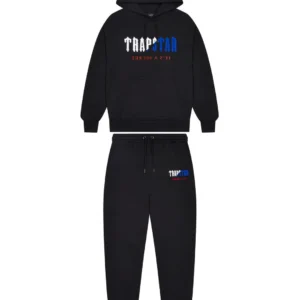 Trapstar Decoded Chenille Hooded Tracksuit - Black