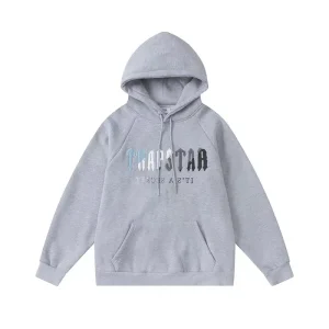 Its A Secret Bluegray Logo Gray Trapstar Hoodie