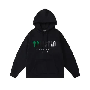 Its A Secret Greengray Logo Black Trapstar Hoodie