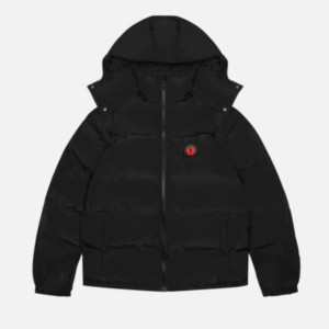 Trapstar Irongate Detachable Hooded Puffer Jacket Black