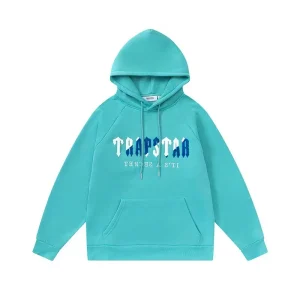 Trapstar Sea Blue Logo Hoodie