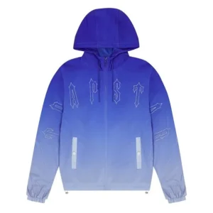 Trapstar Irongate Quilted Windbreaker - Blue